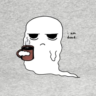 Grumpy Coffee Ghost T-Shirt